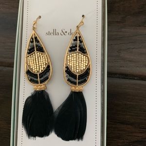 Stella and Dot Feather earrings.